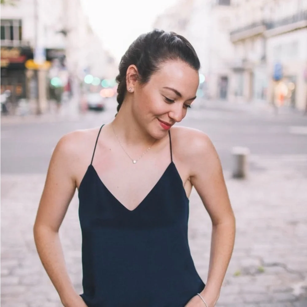 J. Crew Women’s Black Scalloped Cami Tank Top